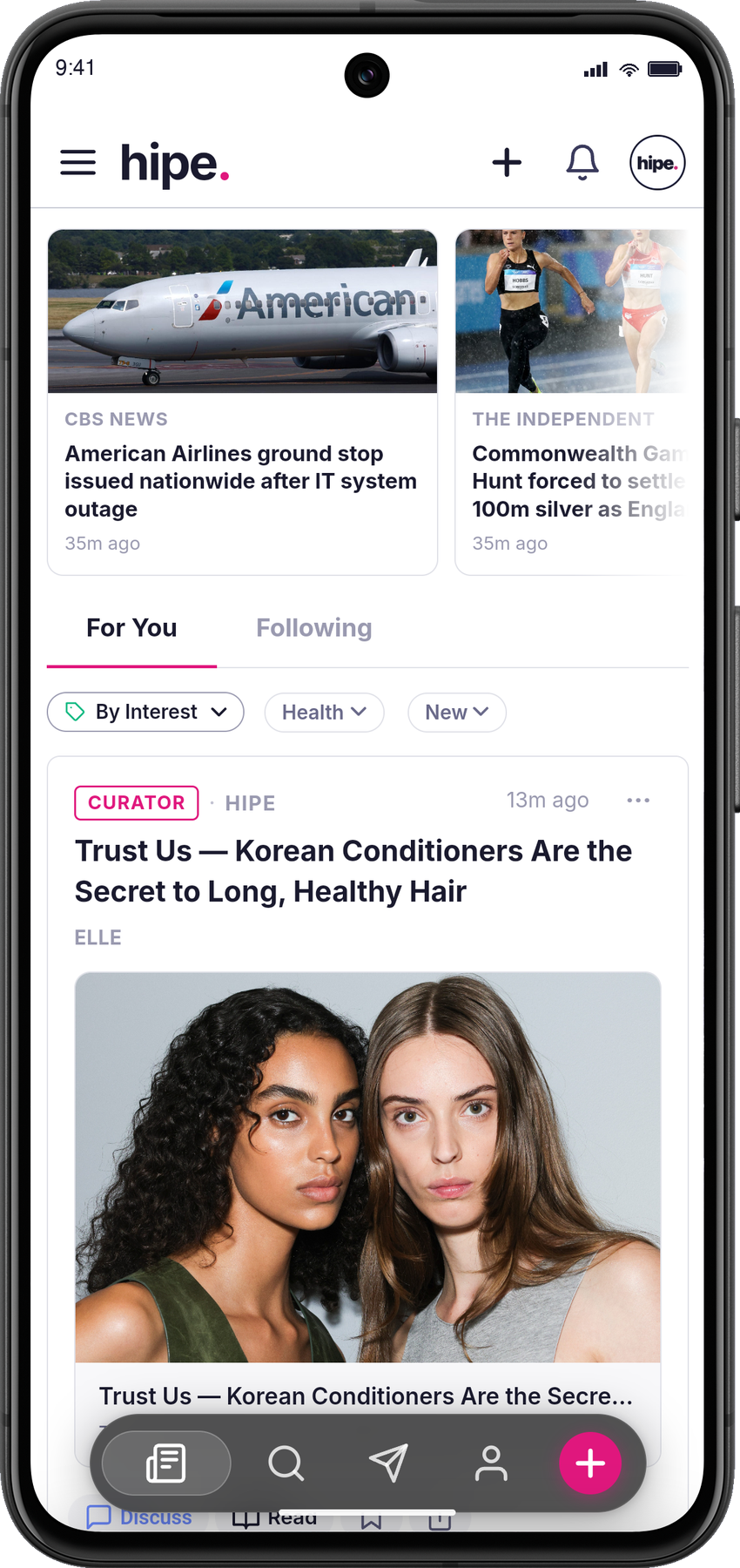 HIPE app on mobile